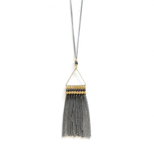 Ox Chain Tassel Necklace