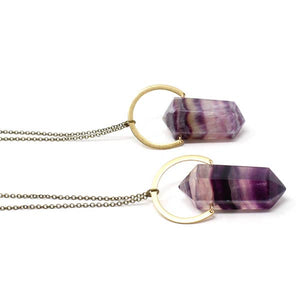 Rainbow Fluorite Necklace