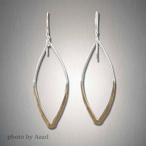 2112SCO - DANGLING DIPPED MARQUISE - MIXED METAL